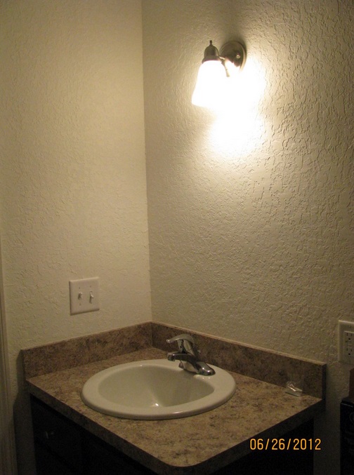 bathroom sink top view