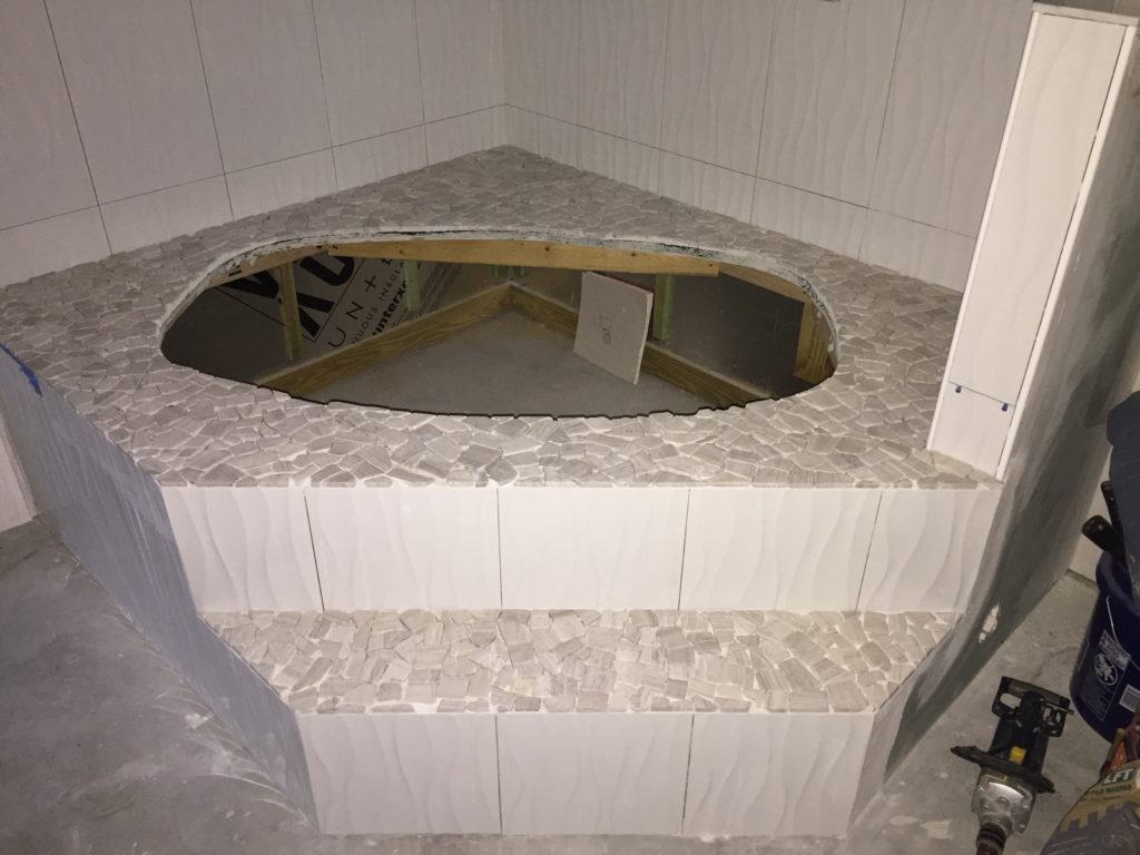 bathroom tub remodel hole