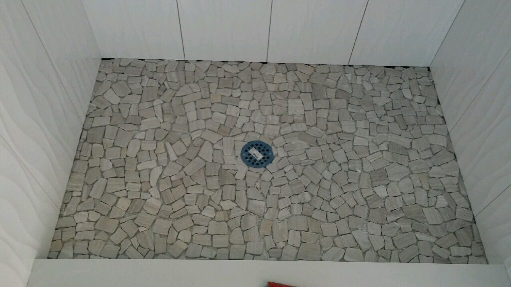 shower remodel floor